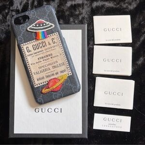 Gucci iPhone 7 / 8 Print Phone Space Case Authentic